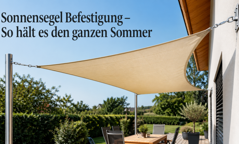 Sonnensegel Befestigung
