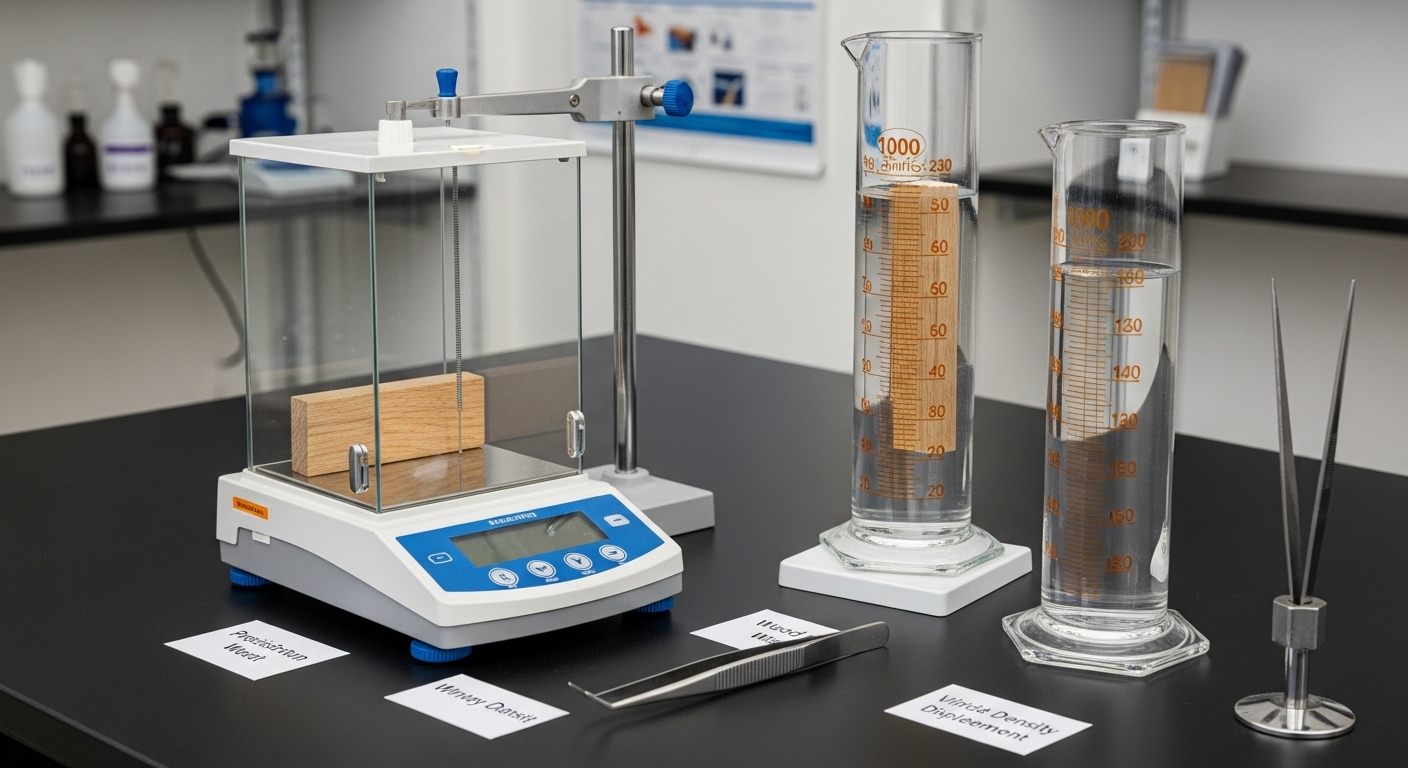 Spezifisches Gewicht von Holz bestimmen