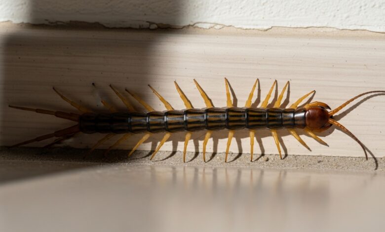 Spinnenlaeufer im Haus