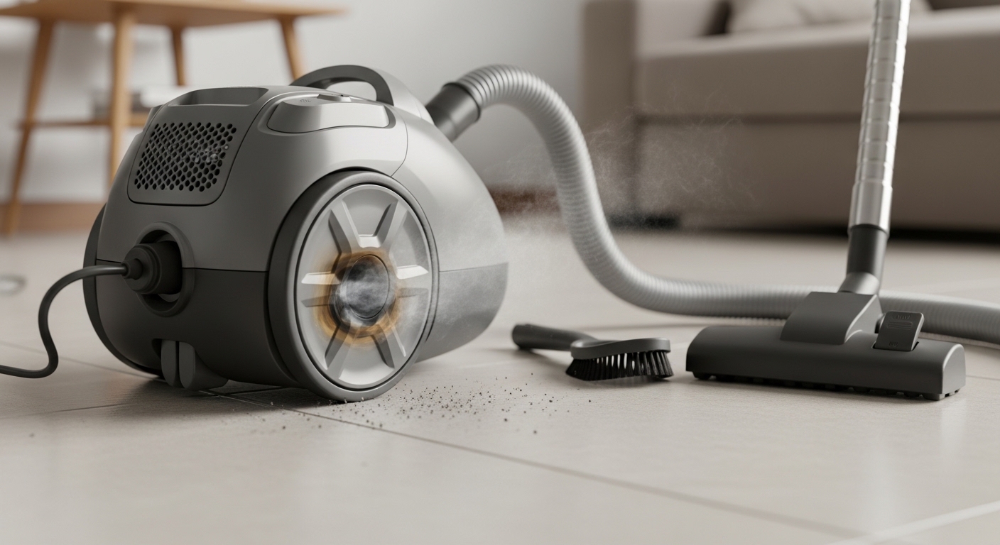 Schreckmoment im Alltag: Staubsauger riecht verbrannt? Sofort-Checkliste, bevor der Motor stirbt.