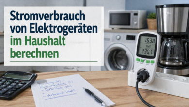 Stromverbrauch von Elektrogeräten berechnen