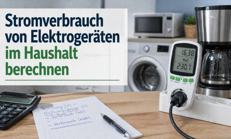 Stromverbrauch von Elektrogeräten berechnen