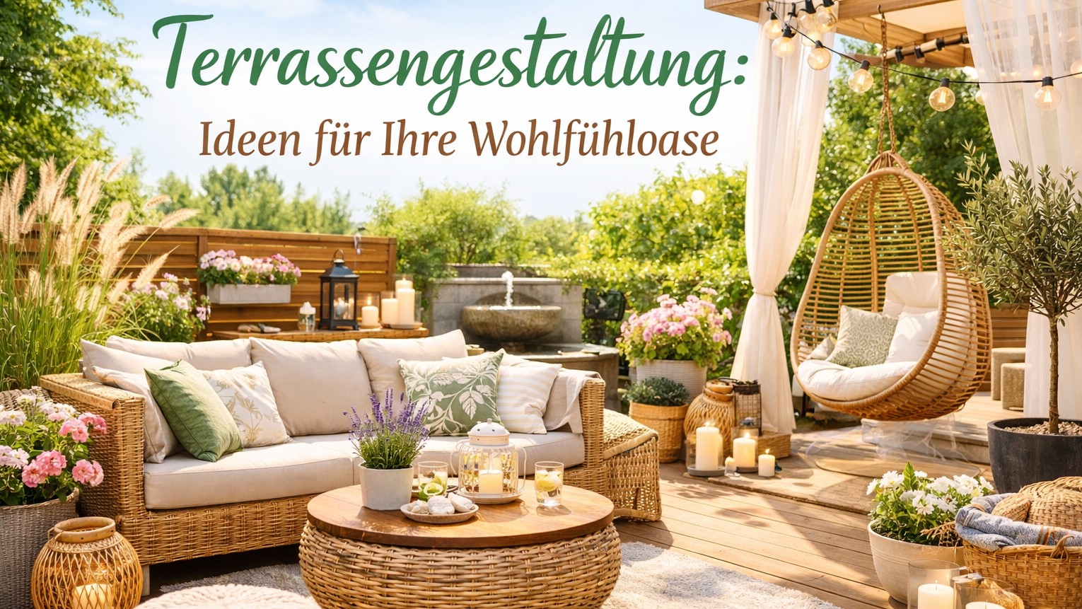 Terrassengestaltung: Ideen für Ihre Wohlfühloase