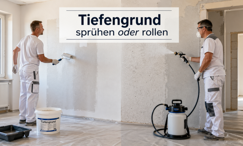 Tiefengrund sprühen oder rollen