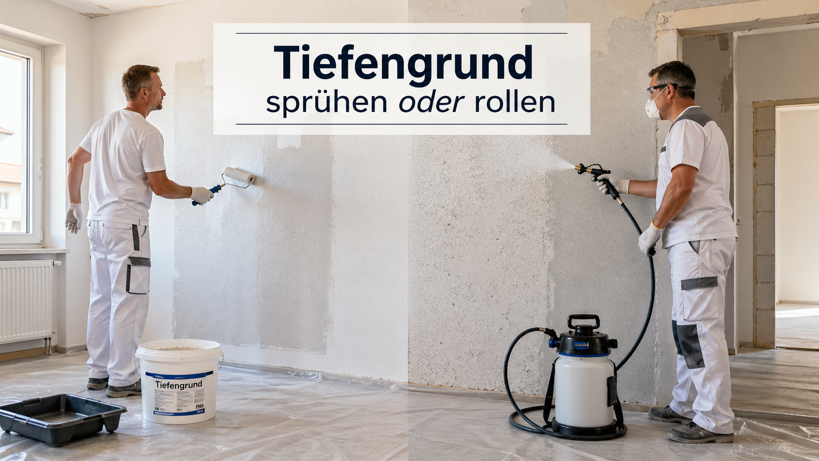 Tiefengrund sprühen oder rollen