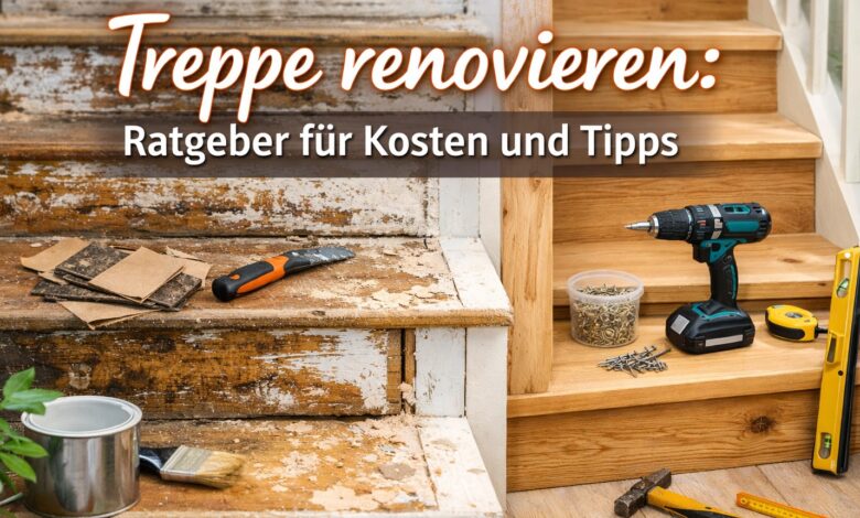 Treppe renovieren [Bild mit Hilfe von KI erstellt]