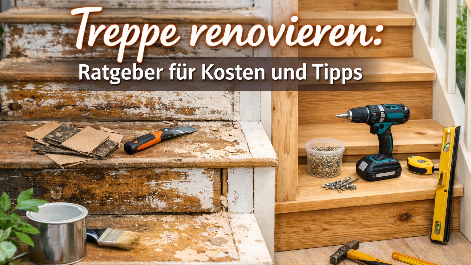 Treppe renovieren: Ratgeber für Kosten und Tipps