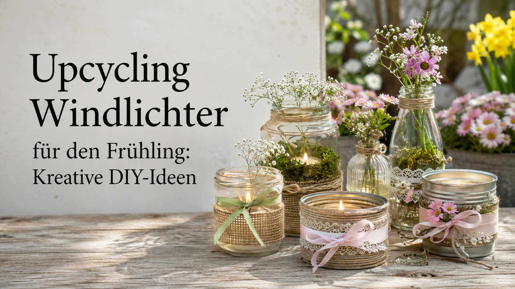 Upcycling Windlichter: Kreative DIY-Ideen