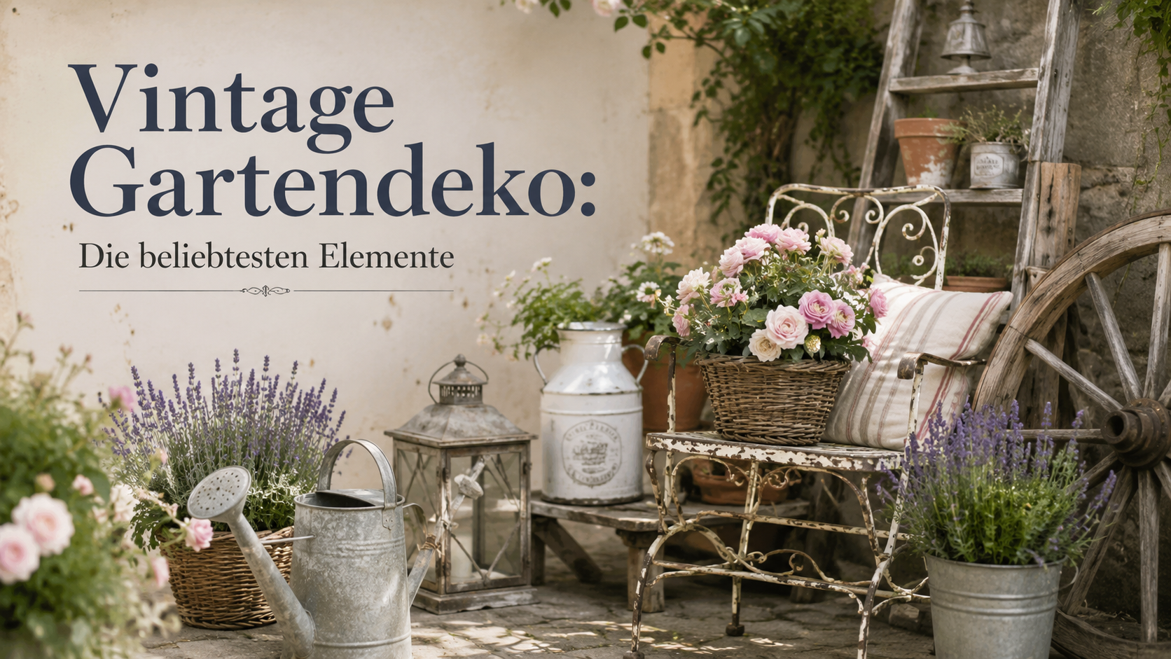 Vintage Gartendeko: Die beliebtesten Elemente