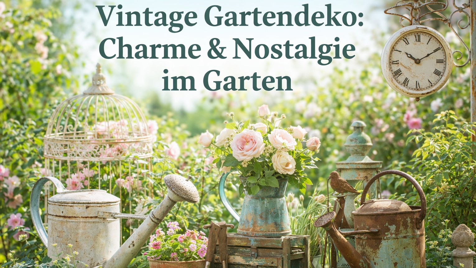 Vintage Gartendeko: Charme & Nostalgie im Garten