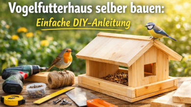 Vogelfutterhaus selber bauen [Bild mit Hilfe von KI erstellt]