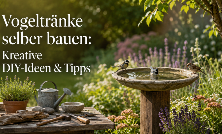 Vogeltraenke selber bauen