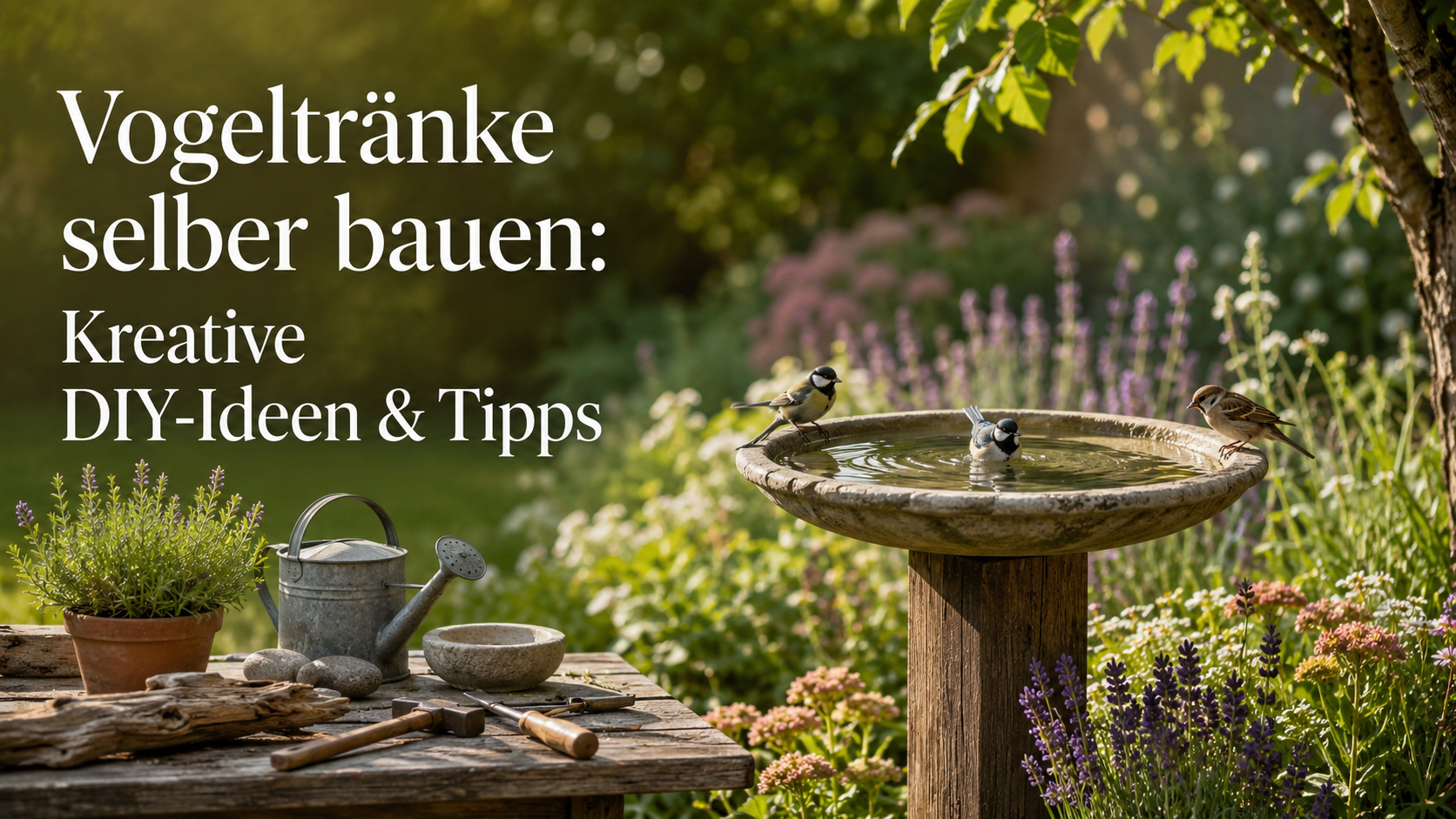 Vogeltränke selber bauen: Kreative DIY-Ideen & Tipps