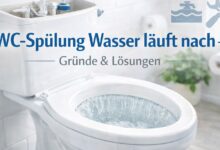 WC Spuelung Wasser laeuft nach Gruende und Loesungen
