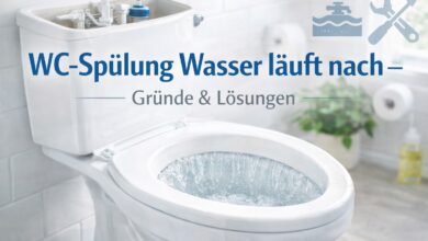 WC Spuelung Wasser laeuft nach Gruende und Loesungen