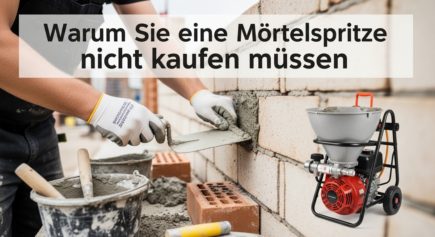 DIY-Projekt: Warum Sie eine Mörtelspritze nicht kaufen müssen: Die 5-Minuten-Bauanleitung