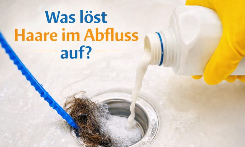Was löst Haare im Abfluss auf [Bild mit Hilfe von KI erstellt]
