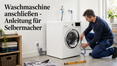 Waschmaschine anschliessen für Selbermacher