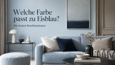 Welche Farbe passt zu Eisblau