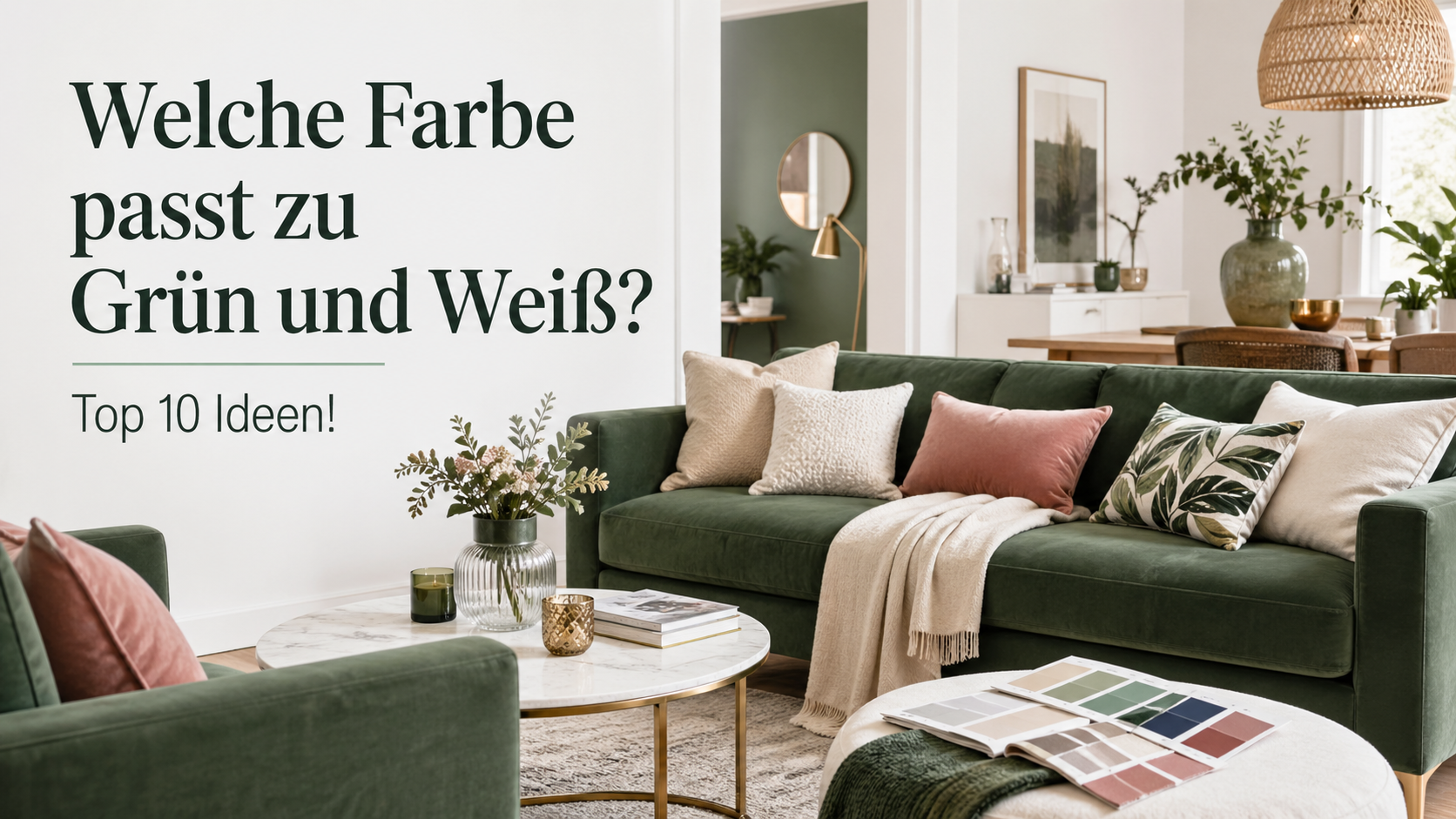 Welche Farbe passt zu Grün und Weiß? Top 10 Ideen!