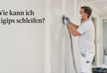 Wie kann ich Rigips schleifen