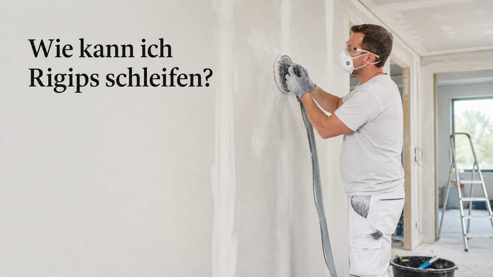 Wie kann ich Rigips schleifen