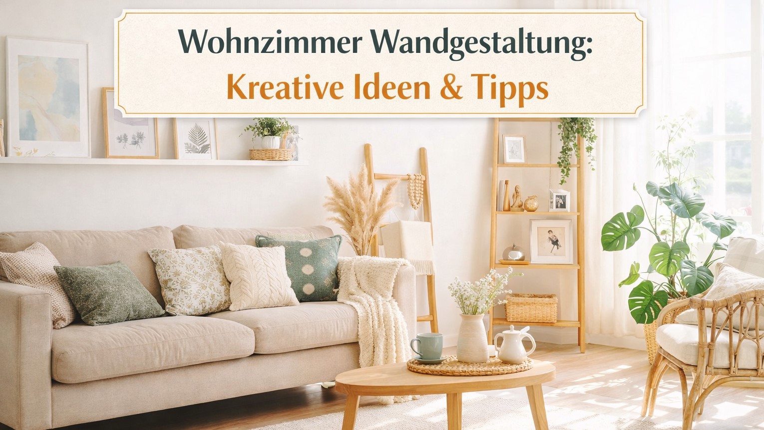 Wohnzimmer Wandgestaltung: Kreative Ideen & Tipps