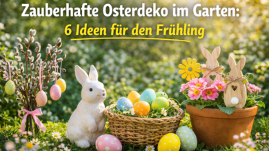 Zauberhafte Osterdeko im Garten