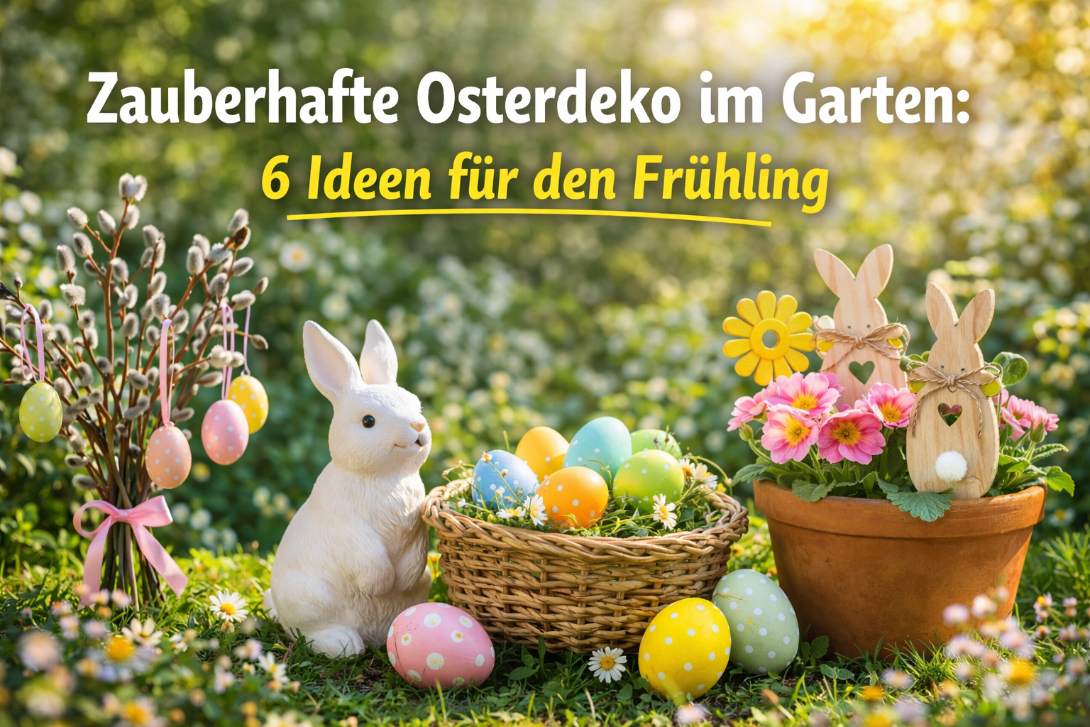 Zauberhafte Osterdeko im Garten: 6 Ideen für den Frühling