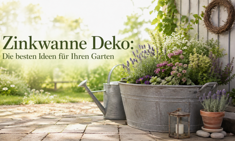 Zinkwanne Deko