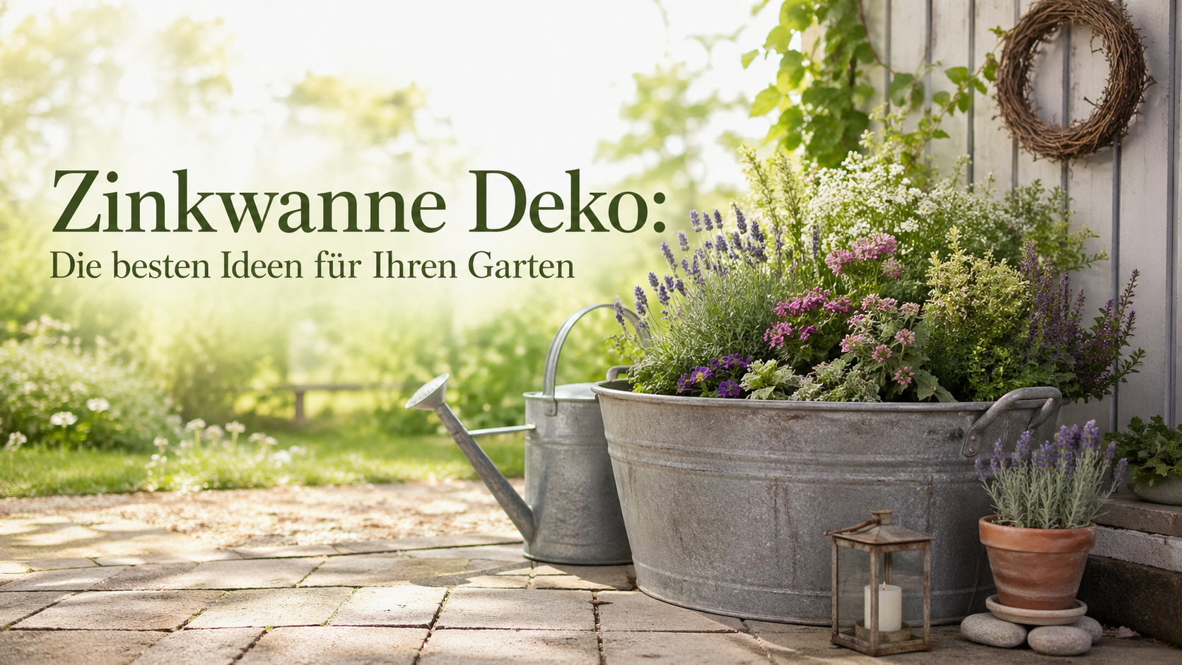 Zinkwanne Deko: Die besten Ideen für Ihren Garten