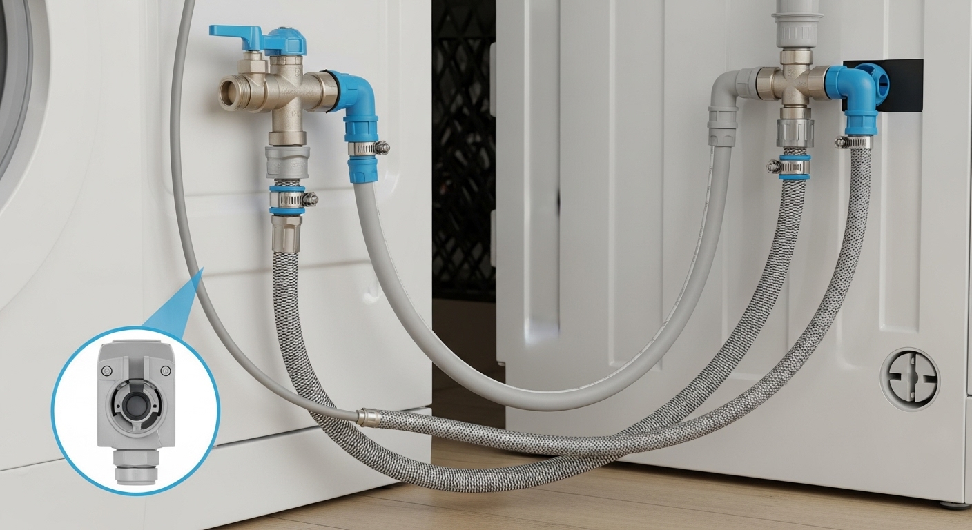 Zulaufschlauch und Ablaufschlauch Waschmaschine verlängern