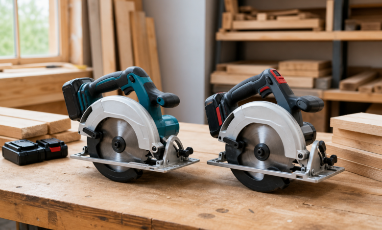 Parkside vs. Festool – Akkuhandkreissäge Vergleich – [Bild mit Hilfe von KI erstellt]