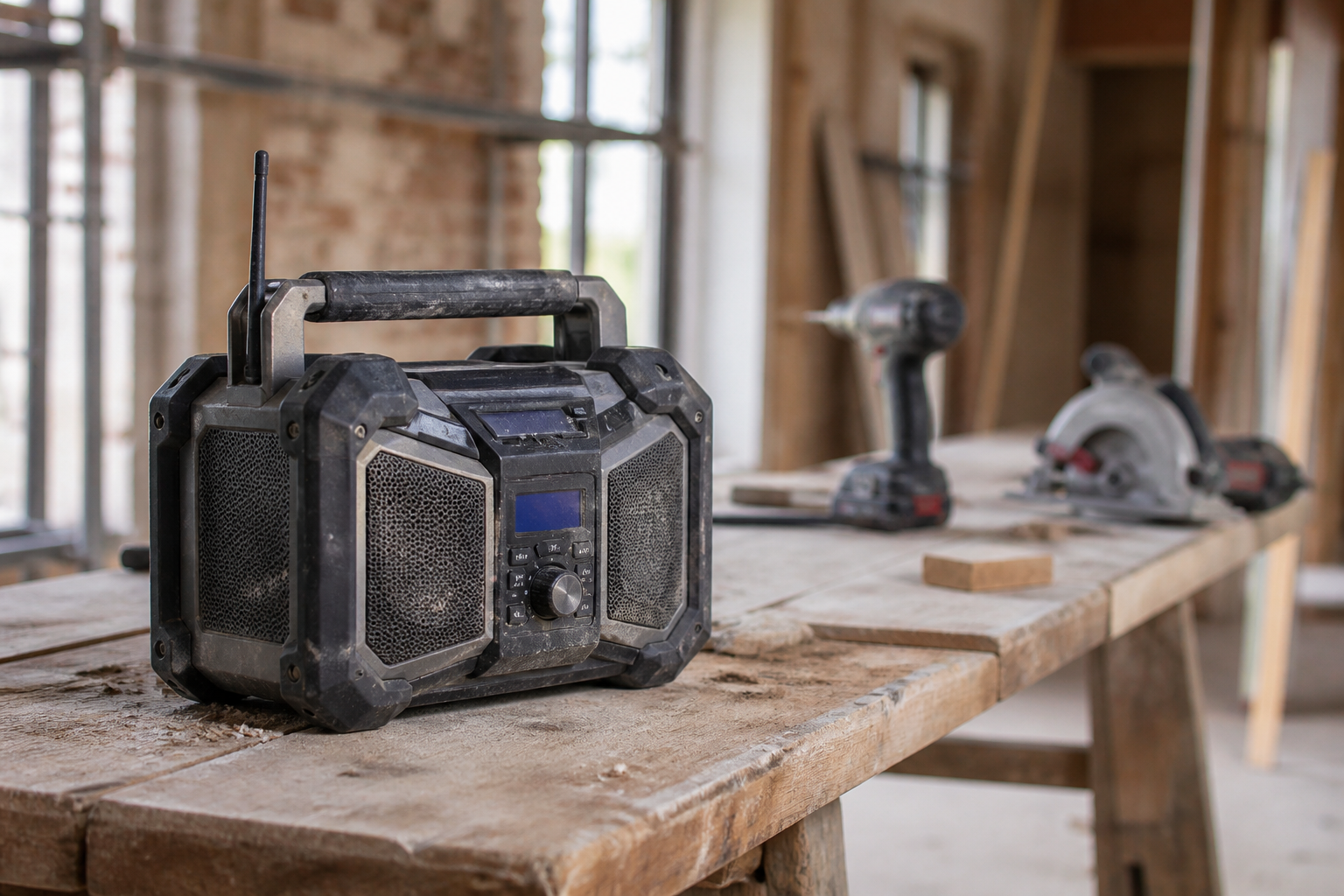 Baustellenradio von Würth [Bild mit Hilfe von KI erstellt]