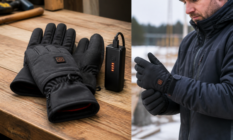 Beheizbare Handschuhe für Arbeit und Sport – [Bild mit Hilfe von KI erstellt]