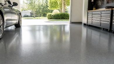 Epoxidharzboden für die Garage – [Bild mit Hilfe von KI erstellt]
