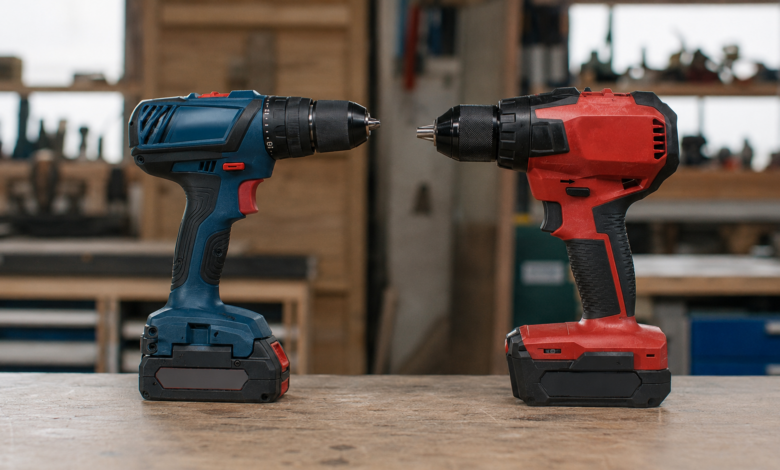 Bosch gegen Hilti Akkuschrauber - Welcher ist besser? [Bild mit Hilfe von KI erstellt]