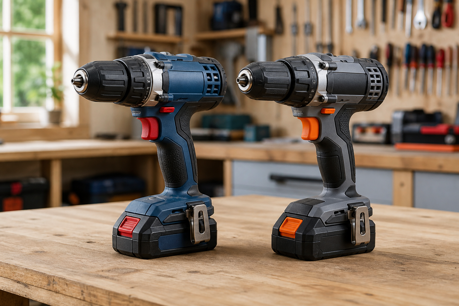 Milwaukee gegen Hilti – 18V Akkuschrauber Vergleich [Bild mit Hilfe von KI erstellt]
