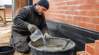 Der Mörtel-Geheimtipp: Die eine Zutat, die Ihren Mörtel sofort wasserdicht macht – Profis nutzen sie längst. – [Bild mit Hilfe von KI erstellt]