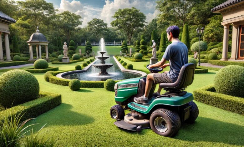 Rasenmähern für Großflächen