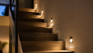 Treppenbeleuchtung LED 230V für Schalterdosen – [Bild mit Hilfe von KI erstellt]