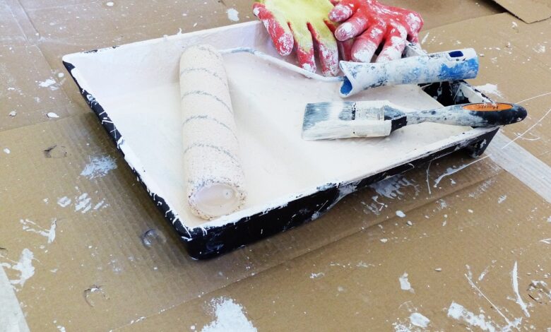 Wie streiche ich eine Wand